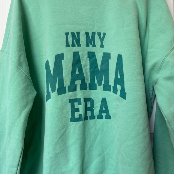 Pink Lily Mint Green Sweatshirt - Picture 1 of 6